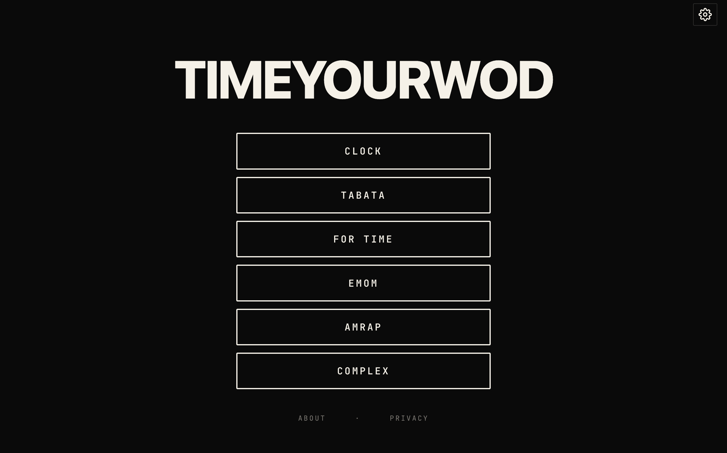 TimeYourWOD screenshot